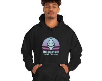Ethereum Hoodie Sweatshirt | Crypto Hoodie Sweatshirt | Ethereum Unisex Heavy Blend Hooded Sweatshirt