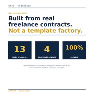 WordPress Developer Contract Template Bundle | Freelance Web Developer Agreement | WordPress Designer Form | Editable Word PDF Google Docs image 9