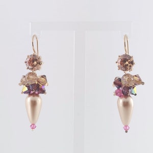 Champagne, drops of rose gold plated