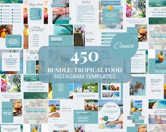Food Instagram Templates Bundle Nutrition Instagram Posts Food Blogger Templates Nutrition Canva Template Dietician Instagram Food Templates