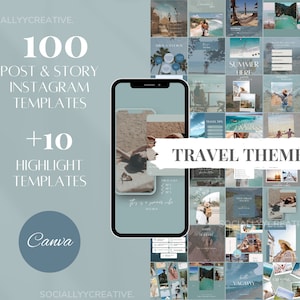 Travel Instagram Templates Tropical Vacation Templates Travel Agent Instagram Travel Blogger Social Media Vacation Resort Instagram