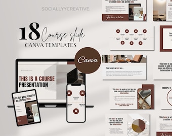 Course Creation Slides Webinar Slide Deck Canva Course Slide Deck Editable Course Slides Workshop Templates Business Slides Editable Course