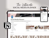 2026 Ultimate Notion Content Planner Notion Social Media Calendar Editable Notion Instagram Planner Aesthetic Notion Content Calendar