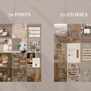 Fitness Instagram Templates Gesundheit Social Media Templates Wellness Instagram Post Fitness Social Media Gesundheitscoach IG Wellness Marketing Bild 4