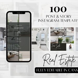 Realtor Instagram Posts, Social Media House, Realtor Marketing Templates, Canva Templates, Realtor Templates