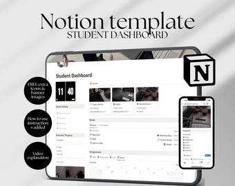 2026 Academic Notion Planner Student Planner Notion College Notion Planner Template All In One Notion University Template Aesthetic Notion