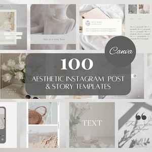 Social Media Templates Aesthetic Instagram Templates Small Business Instagram Luxury Instagram Stories White Instagram Content Templates
