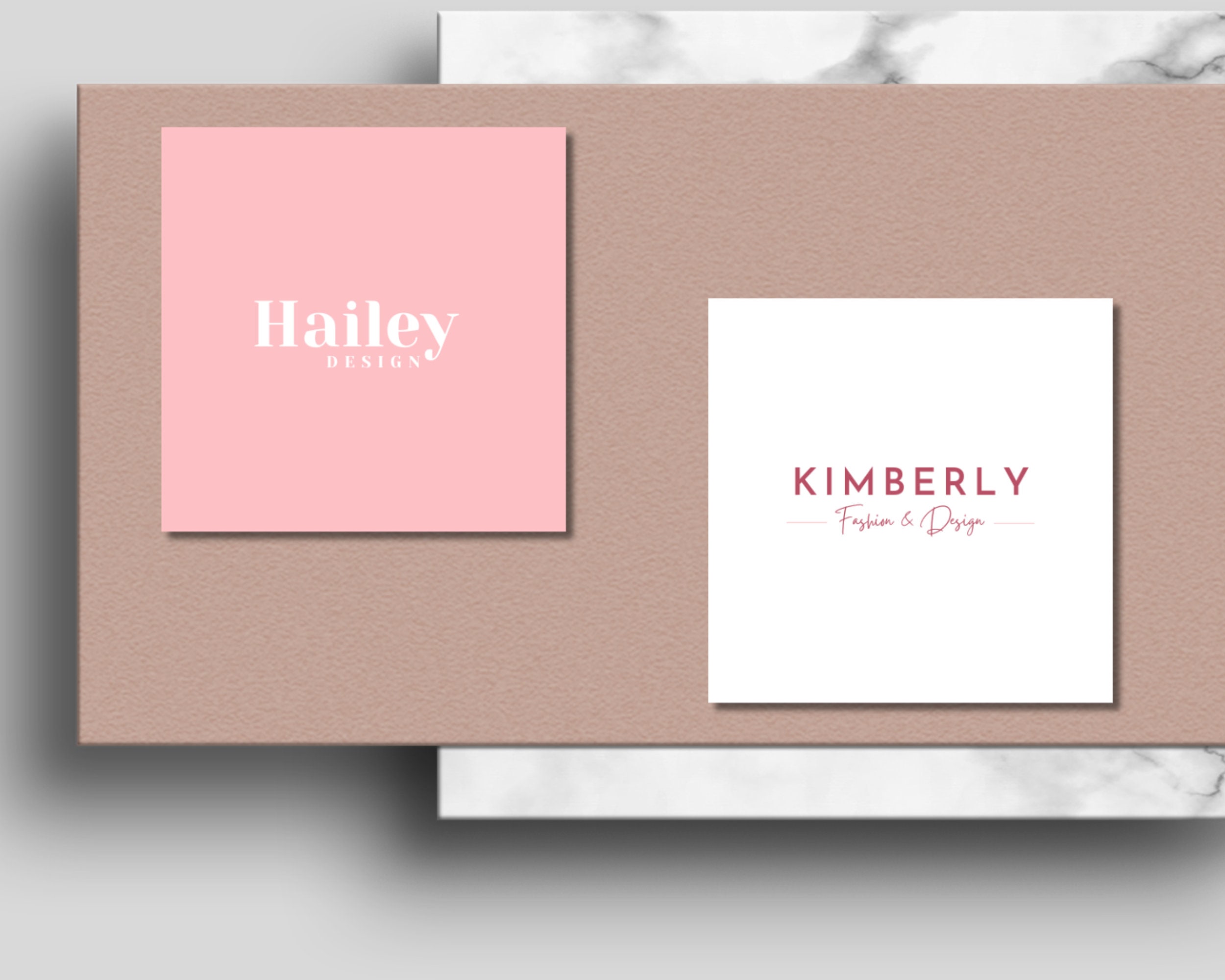 Pink Logo Design Template Editable Canva Business Logo Pink ...