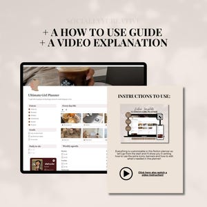 2026 Ultimate Notion Girl Planner Notion Template Aesthetic All In One Notion Planner Student Dashboard Editable 2026 Notion Life Planner