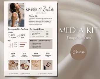 Media Kit Vorlage Canva Rate Sheet Vorlage Instagram Media Kit Vorlage Blogger Press Kit Template Bearbeitbare Tiktok Media Kit Template