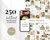 Food Instagram Templates Nutrition Instagram Posts Food Blogger Templates Editable Nutrition Canva Template Dietician Instagram Templates