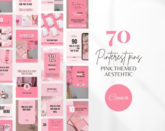 Pink Pinterest Templates Canva Pinterest Pin Templates Editable Pinterest Idea Pins Pinterest Board Covers Pinterest Blogger Templates Pins