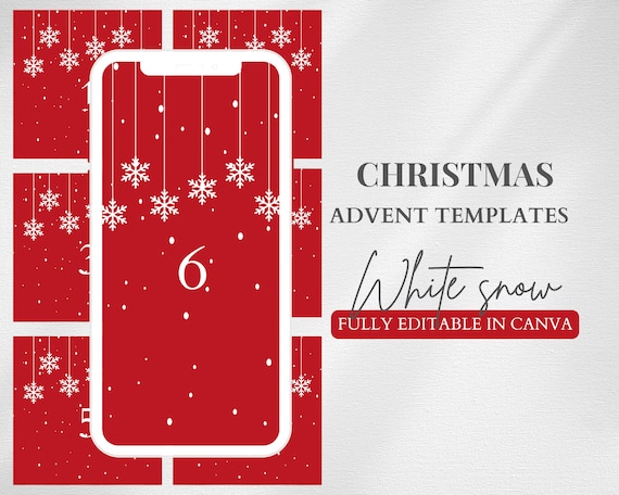 Christmas Instagram Advent Calendar Red Social Media Post Editable  Christmas Calendar Holiday Countdown Template Winter Instagram Story - Etsy