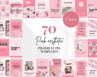 Pinterest Templates Canva Pink Pinterest Pin Templates Editable Pinterest Idea Pins Pinterest Board Covers Pinterest Blogger Templates Pins