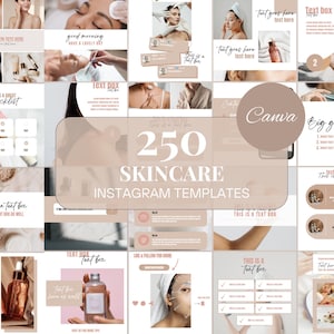 Esthetician Instagram Template Skincare Instagram Post Skincare Social Media Templates Esthetician Templates Editable Skincare Social Media