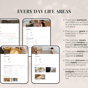 2026 Ultimate Notion Girl Planner Notion Template Aesthetic All In One Notion Planner Student Dashboard Editable 2026 Notion Life Planner