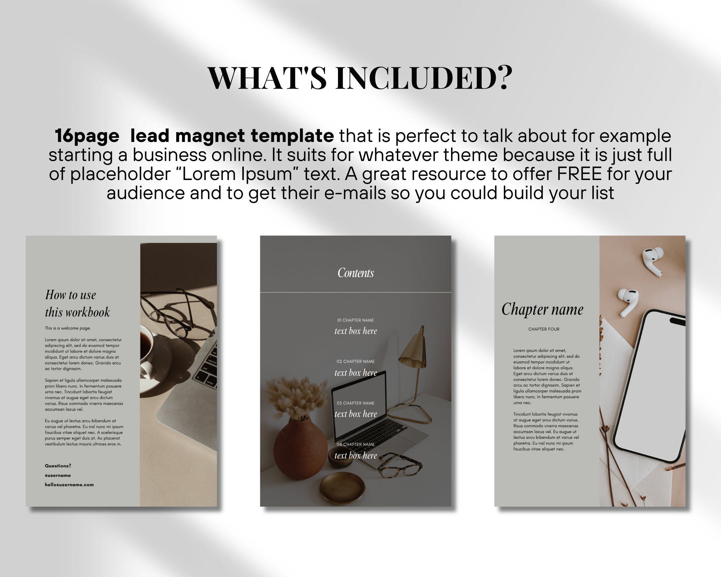 Editable Lead Magnet Template Canva Freebie Template Email Marketing ...