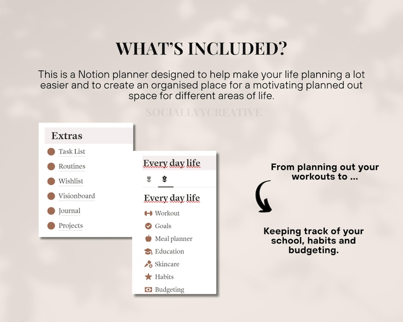 2026 Ultimate Notion Girl Planner Notion Template Aesthetic All In One Notion Planner Student Dashboard Editable 2026 Notion Life Planner