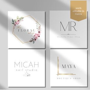Hautpflege Logo Design Marketing Beauty Shop Logos Hautpflege Branding Esthetician Editierbare Logo Vorlage