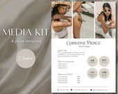 Media Kit Template Canva Rate Sheet Template Instagram Media Kit Template Blogger Press Kit Template Editable Tiktok Media Kit Template