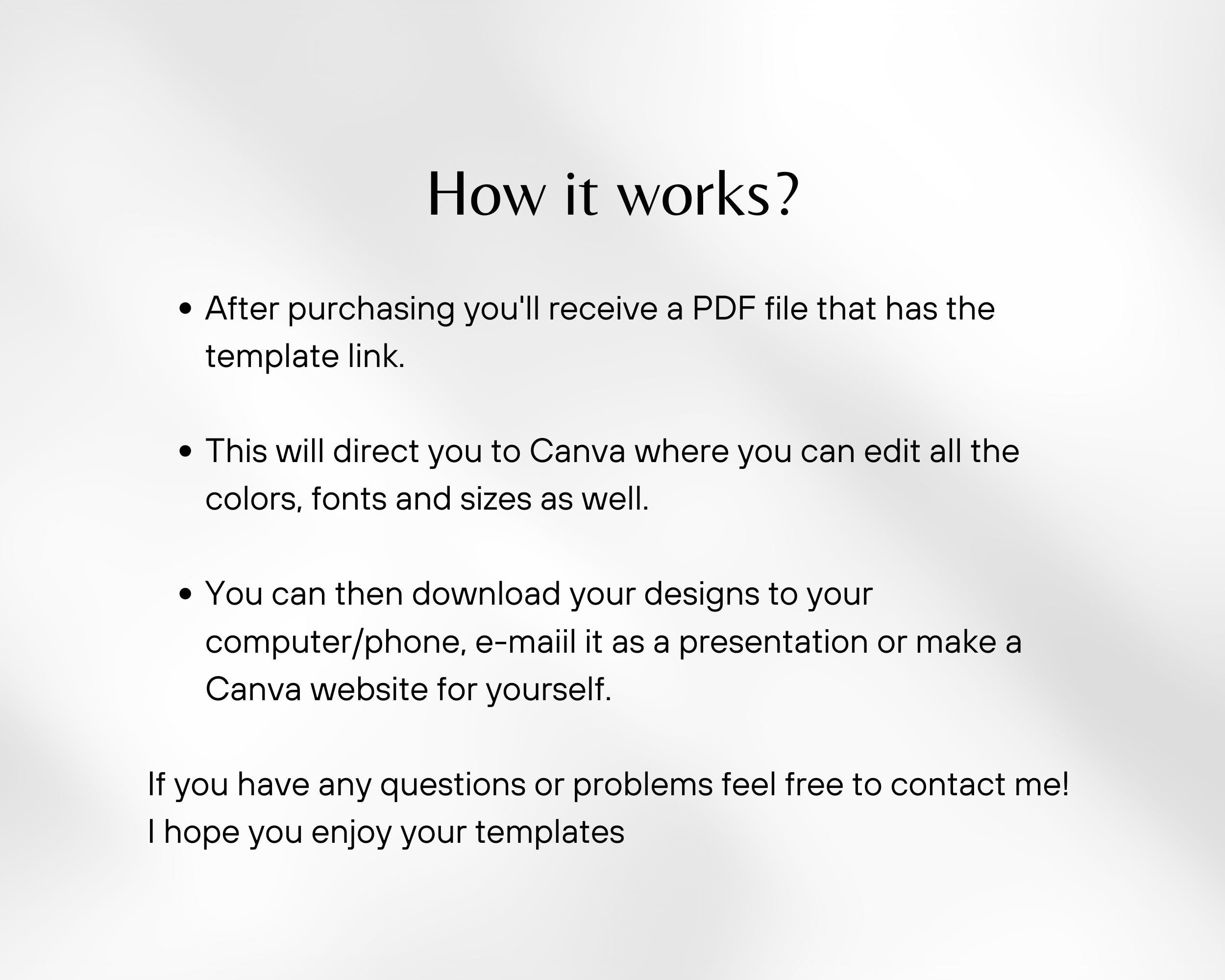 Ugc Example Cv Minimalist UGC Portfolio Template Editable Content Creator Resume UGC ...