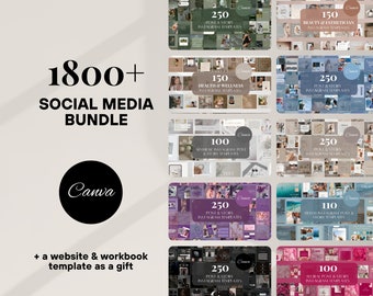 Marketing Instagram Templates Bundle Social Media Growth Canva Templates Instagram Business Editable Branding Social Media Templates