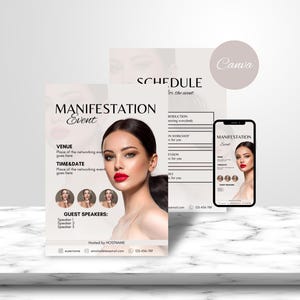 Flyer Templates Networking Flyer Design Editable Event Flyer Template Boss Babe Flyer Conference Flyer Canva Flyer Business Event Flyer