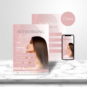 Event Flyer Templates Networking Flyer Design Editable Women&#39;s Empowerment Flyer Boss Babe Conference Canva Event Flyer Business Event Flyer