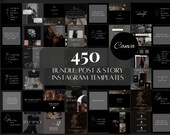 Luxury Instagram Templates Dark Social Media Engagement Templates Instagram Branding Canva Template Black Social Media Marketing Tools