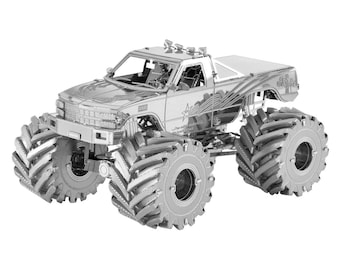 Monster Truck Auto Voertuig Metal Craft Modelbouwset 3D-puzzelgadget Vaders Kerstdag Cadeau-idee