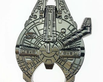 Very Popular Millennium Falcon Star Wars Bottle Opener Valentines Fathers Day Gift Idea