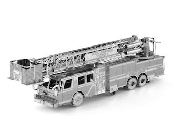 Brandweerwagen Ambachtelijke metalen modelbouw 3D-puzzelgadget Vaders Valentijnsdag cadeau-idee