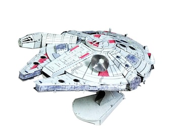 Hobby Ruimte Star Wars Millennium Falcon Color Craft Metal Model Kit 3D-puzzelgadget Vaders Kerstdag Cadeau-idee