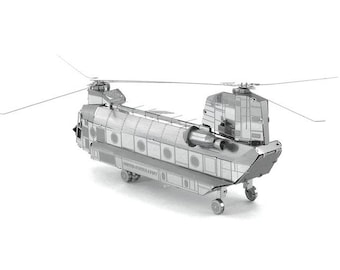 CH-47 Chinook Military Aircraft Helicopter Metal Craft Model Kit 3d Puzzle Gadget Fathers Christmas Day Gift Idea