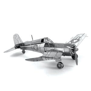 Avión Corsair F4U para aficionados, avión, avión, avión, artesanía de metal, kit de modelo, rompecabezas 3D, gadget, idea de regalo para el día de San Valentín o Navidad.
