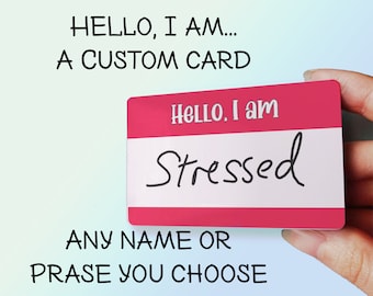 Distintivo personalizzato "Ciao, sono"