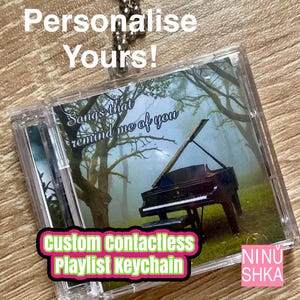 Custom NFC Playlist Keychain – Personalized Music Album Keychain