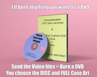 Your Custom DVD & Case - Any Video DVDs burning service
