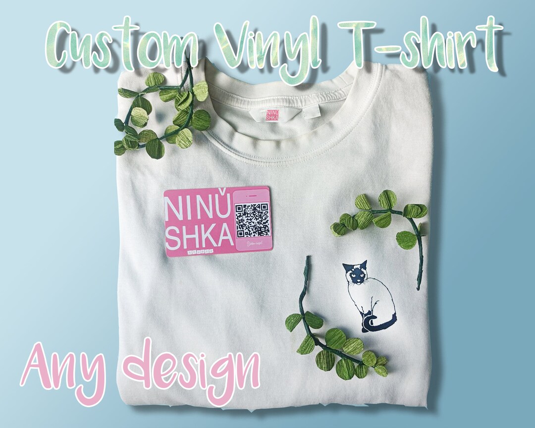 Handmade Custom Vinyl T-shirt: Personalized Design - Etsy Canada