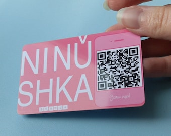 Custom PVC Business Card Printing - Durable, Waterproof, and Eco-Friendly ID Badges - Ninushka Studio