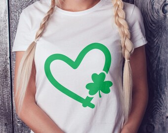 St. Patrick's Day Shamrock Heart Design (Digital Download)