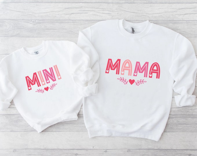 Mama and Mini SVG, Mama and Mini Svg Bundle, Sublimation, Mommy and Me ...