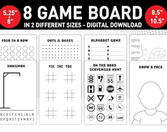 Travel Games | Dry Erase Travel Games | Digital Files | Digital Cut Files | Printable File | Game Board SVG | Svg | Pdf | Ai | Eps | Png