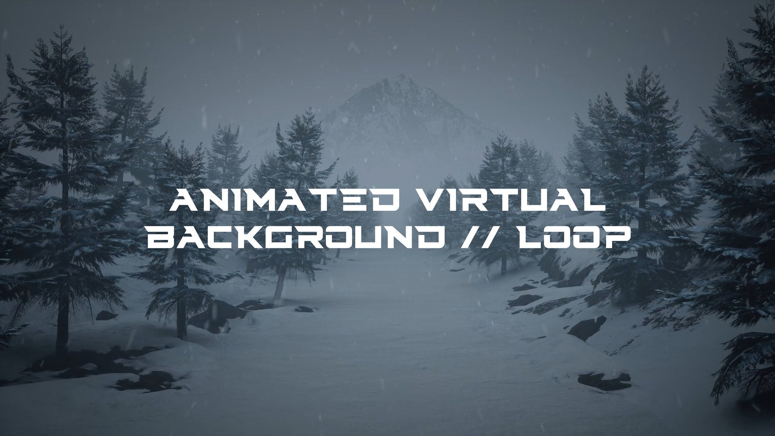 ANIMATED VIRTUAL BACKGROUND Loop Video Nature Snow Etsy