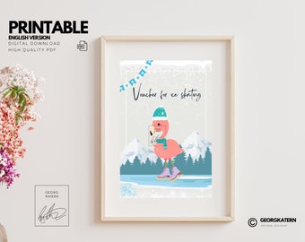Adventure voucher ice skating for christening or birthday