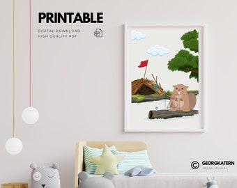 Biber Kinderposter