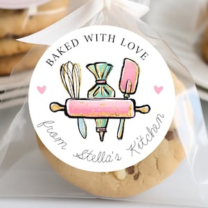 Personalized Stickers, Business Bakery Stickers, Bakery Business Stickers, Custom Baked Goods Label, Labels for Homemade Baked Goods