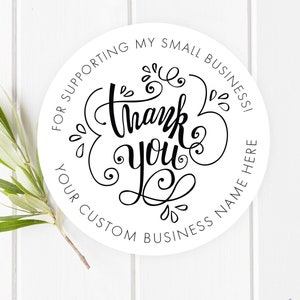 Personalized Thank You Stickers, Business Stickers, Small Business Stickers, Custom Thank You Label, Thank You Stickers, Thank You Labels