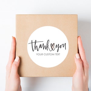 Personalized Thank You Stickers, Business Stickers, Small Business Stickers, Custom Thank You Label, Thank You Stickers, Thank You Labels