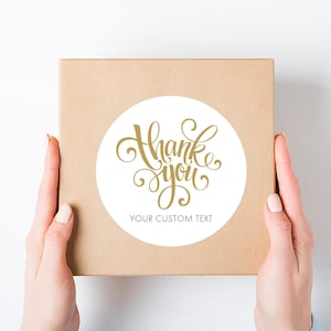 Personalized Thank You Stickers, Business Stickers, Small Business Stickers, Custom Thank You Label, Thank You Stickers, Thank You Labels
